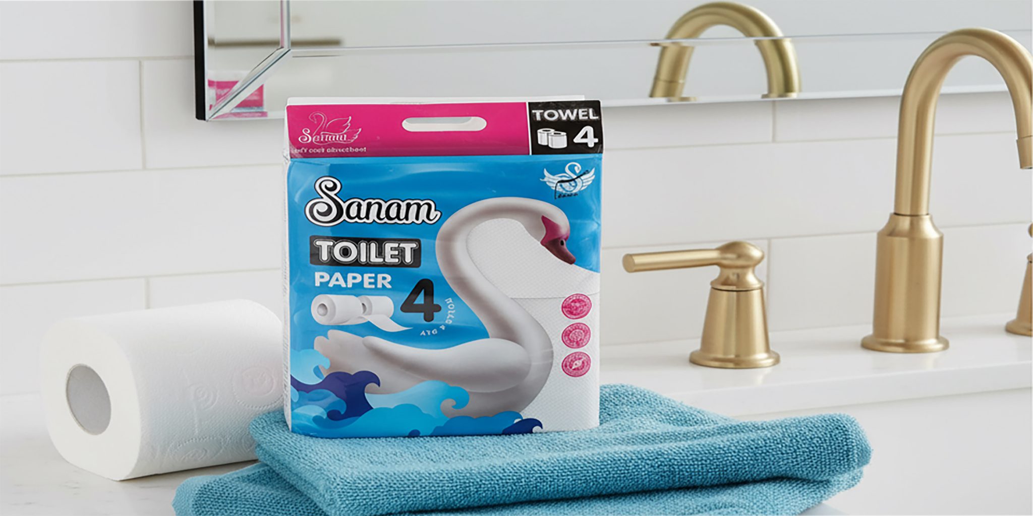 بنر دستمال توالت